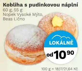 Beas kobliha s pudinkovou náplní