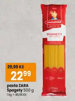 TEMPO pasta ZARA Špagety nabídka
