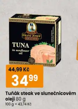 TEMPO Franz Josef tuňák steak ve slunečnicovém oleji nabídka
