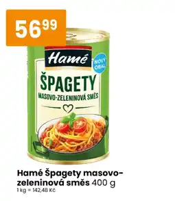 TEMPO Hamé špagety masovo-zeleninová směs nabídka