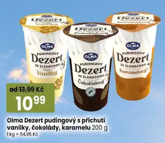Olma Dezert pudingový s příchutí vanilky, čokolády, karamelu