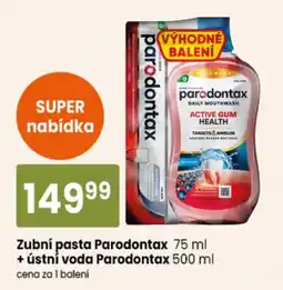 TEMPO Parodontax zubní pasta + ústní voda nabídka
