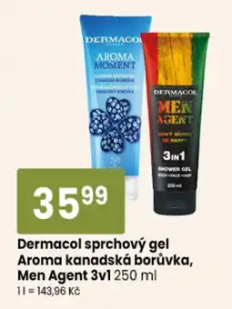 TEMPO Dermacol sprchový gel Aroma kanadská borůvka, Men Agent 3v1 nabídka