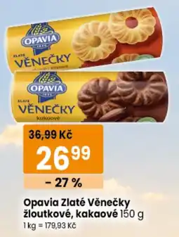 TEMPO Opavia zlaté věnečky žloutkové, kakaové nabídka