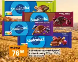 TEMPO Studentská pečet nabídka