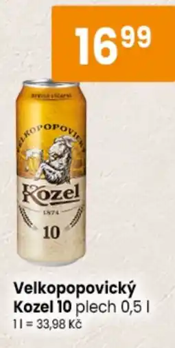 TEMPO Velkopopovický Kozel 10 nabídka