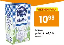 TEMPO Kunín Mléko polotučné 1,5 % nabídka