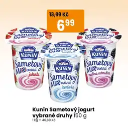 TEMPO Kunín Sametový jogurt nabídka