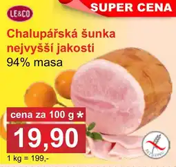 PLUS JIP Le&Co chalupářská šunka nabídka
