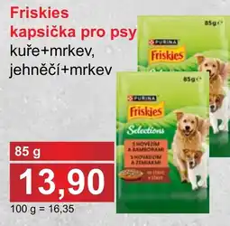 PLUS JIP Friskies kapsička pro psy kuře+mrkev, jehněčí+mrkev nabídka