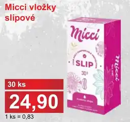 PLUS JIP Micci vložky slipové nabídka