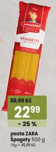 TEMPO pasta ZARA Spagety nabídka