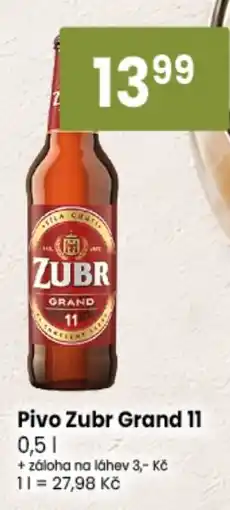 TEMPO Zubr pivo grand 11 nabídka