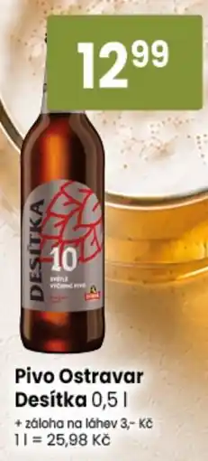 TEMPO Pivo Ostravar Desitka nabídka