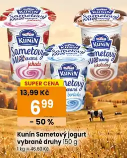 TEMPO Kunín Sametový jogurt nabídka