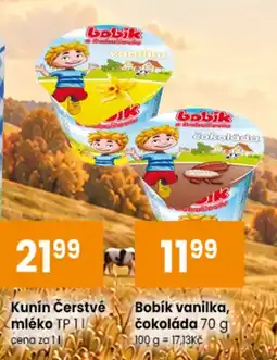 TEMPO Bobík vanilka, čokoláda nabídka