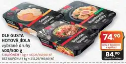 Konzum Dle gusta hotová jídla nabídka