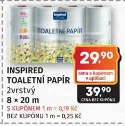 Konzum Inspired toaletní papír nabídka
