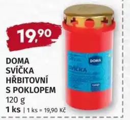 Konzum Doma svíčka hřbitovní s poklopem nabídka