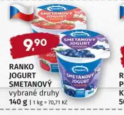 Konzum Ranko jogurt smetanový nabídka