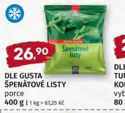 Konzum Dle gusta špenátové listy nabídka