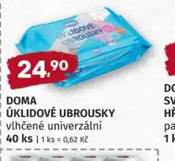 Konzum Doma úklidové ubrousky nabídka