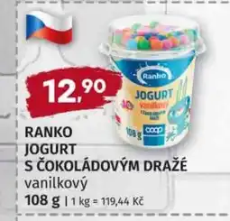 Konzum Ranko jogurt s čokoládovým dražě vanilkový nabídka