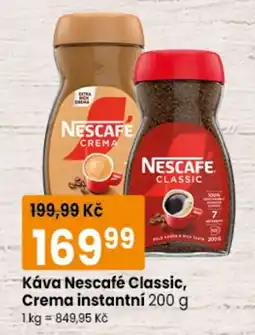 TEMPO Nescafe classic, crema instantni nabídka
