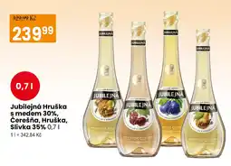 TEMPO Jubilejná Hruška s medem 30%, Čerešňa, Hruška, Slivka 35% nabídka