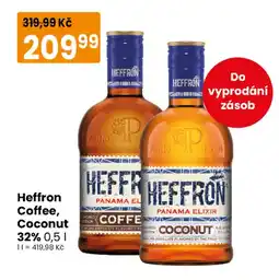 TEMPO Heffron coffee, coconut nabídka