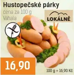 Konzum Váhala Hustopečské párky nabídka