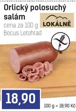 Konzum Bocus Orlický polosuchý salám nabídka