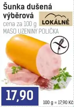 Konzum Máso uzeniny polička šunka dušená výběrová nabídka