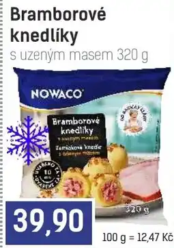 Konzum Nowaco bramborové knedlíky s uzeným masem nabídka