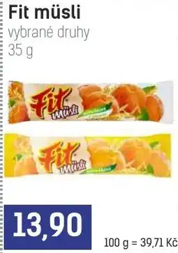 Konzum Fit müsli nabídka