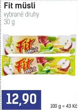 Konzum Fit müsli nabídka