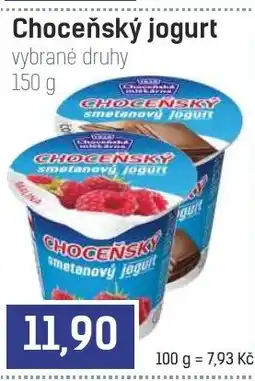 Konzum Choceňský smetanový jogurt nabídka