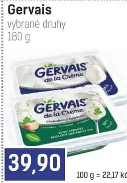 Konzum Gervais vybrané druhy nabídka