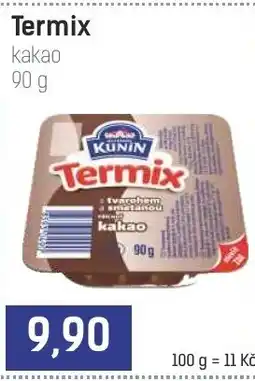 Konzum Kunin Termix kakao nabídka