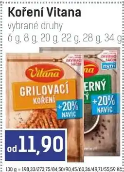 Konzum Vitana grilovací koření nabídka