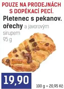 Konzum Pletenec s pekanov. ořechy a javorovým sirupem nabídka