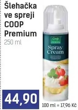 Konzum Coop Premium šlehačka ve spreji nabídka