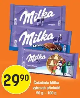 Konzum Milka čokoláda vybrané příchutě nabídka
