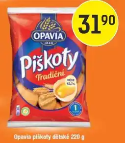 Konzum Opavia piškoty tradiční nabídka