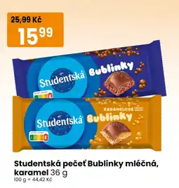 TEMPO Studentská pečet Bublinky mléčná, karamel nabídka