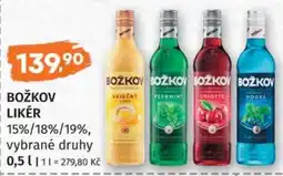 Konzum Božkov likér nabídka
