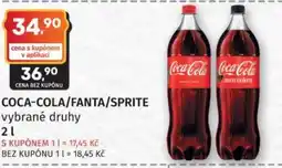 Konzum Coca-Cola/Fanta/Sprite nabídka