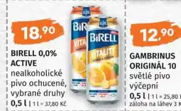 Konzum Birell 0,0% active nabídka