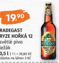 Konzum Rađegast pivo světlé hořká 12 nabídka