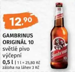 Konzum Gambrinus originál 10 nabídka